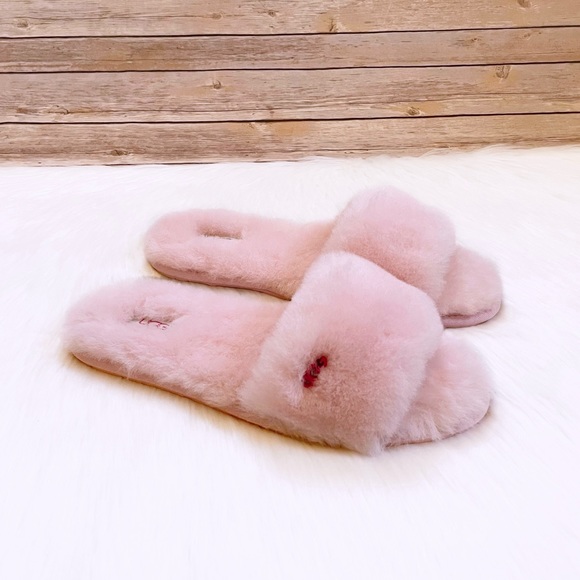 UGG Shoes - UGG Women’s Fluff Slide II Pink Cloud Sheepskin Slippers